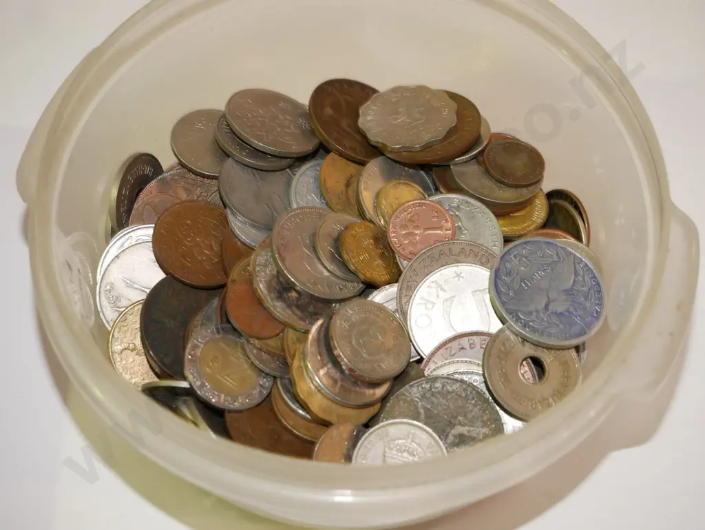 plastic of coins Image 1++