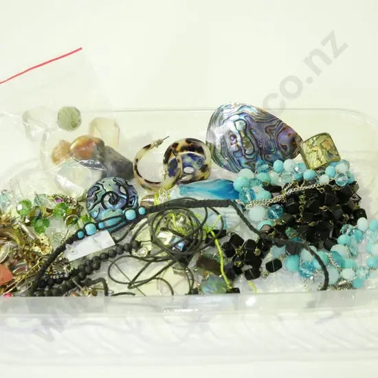 tray of costume jewellery