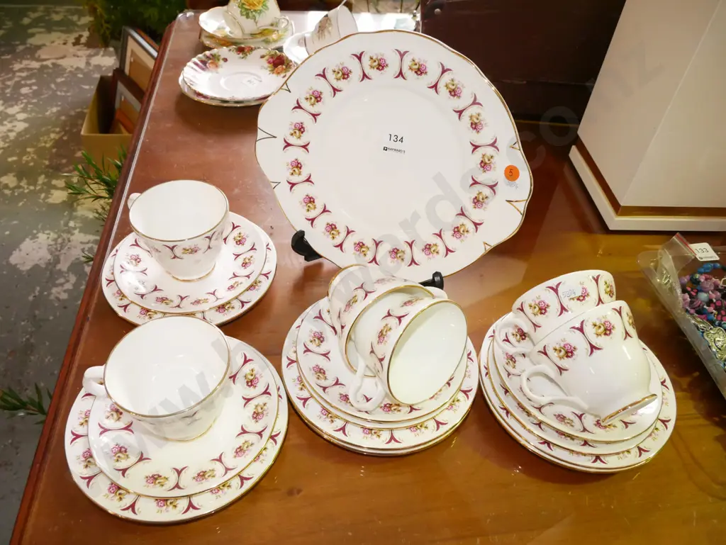 Crown Trent china coffee cups, plates, saucers Image 1++