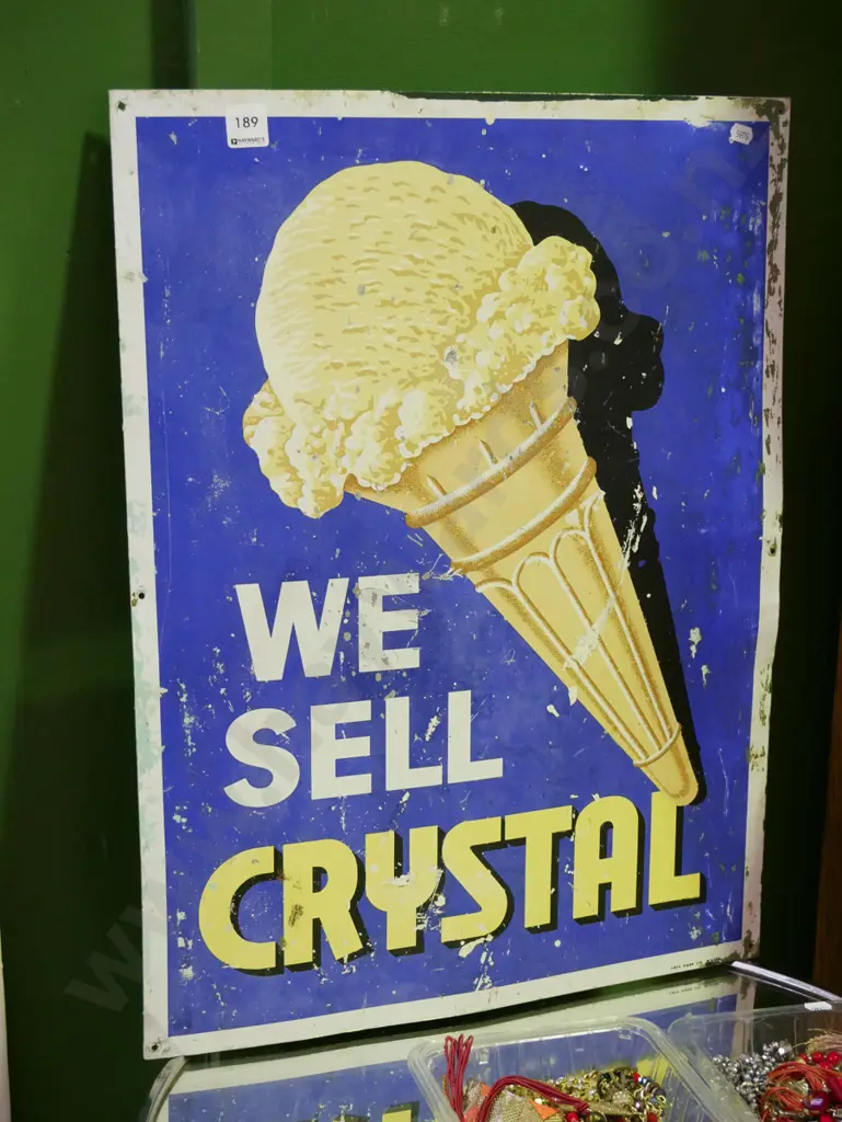 crystal ice cream print on tin Image 1++