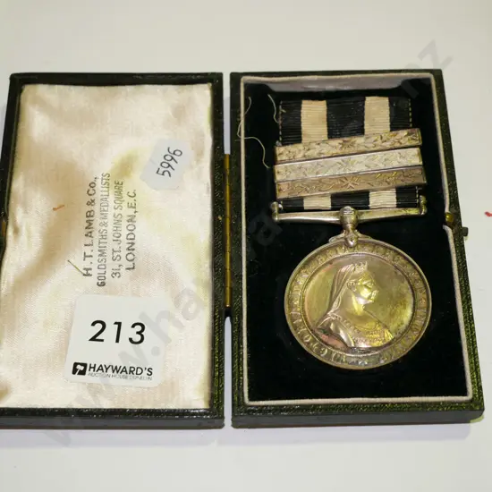 cased Queen Victoria medal