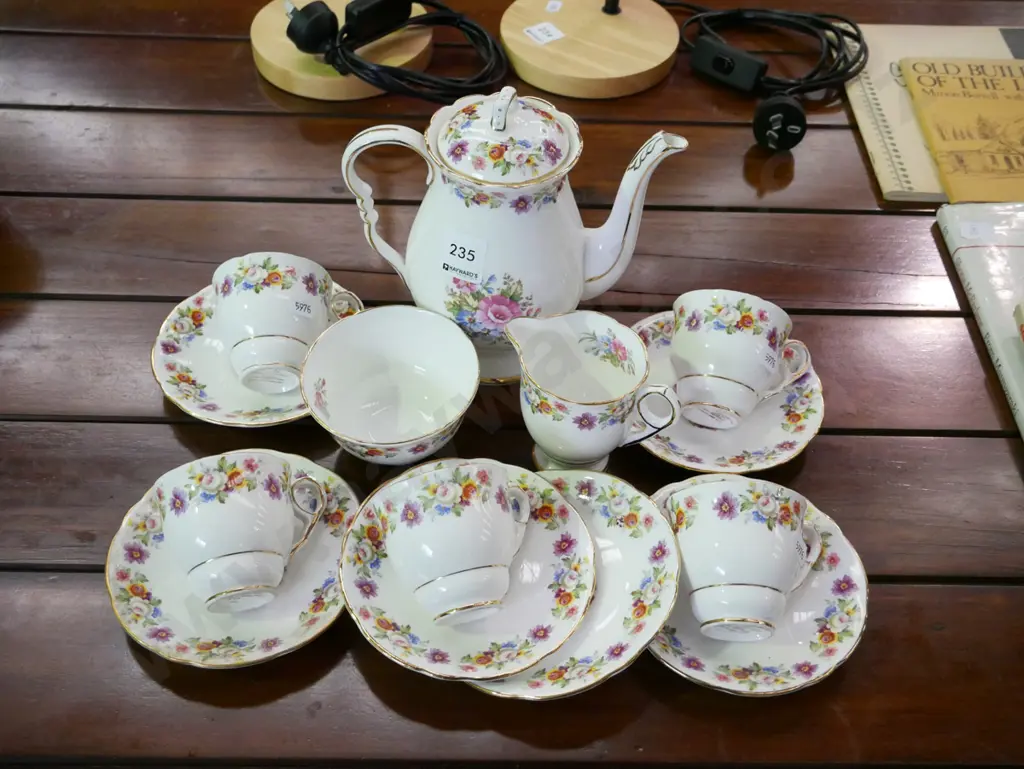 Royal Staffordshire coffee set - missing 1 cup Image 1++