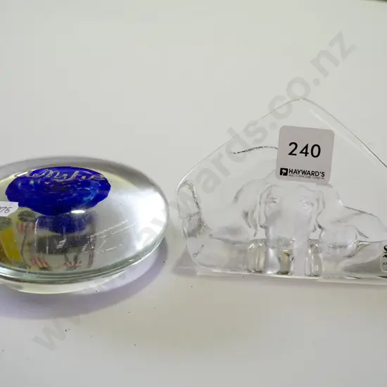 art glass paperweight, ornament