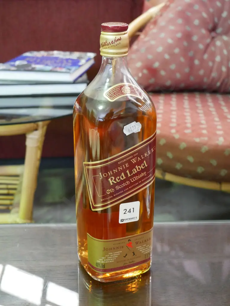 bottle of Johnny Walker Red Label whisky Image 1++