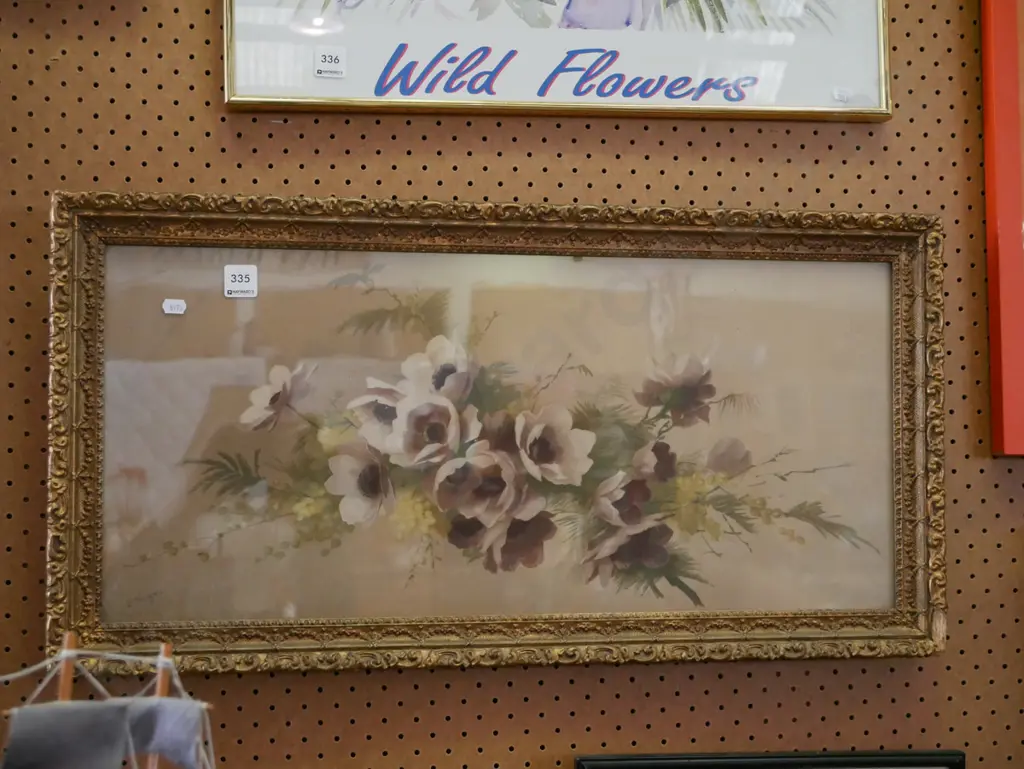 gilt framed print - flowers Image 1++