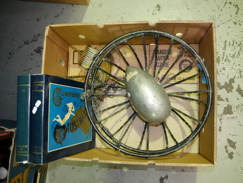 box; hanging garden planters, Australian books, unusual egg shaped shower rose? Image 1++