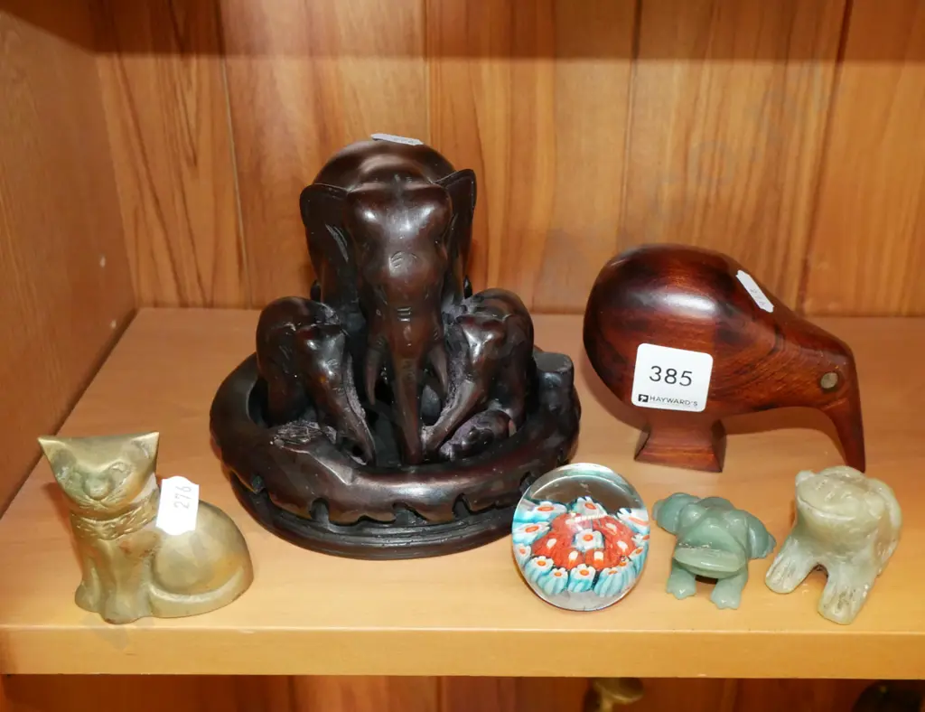 animal figurines, art glass paper weight Image 1++