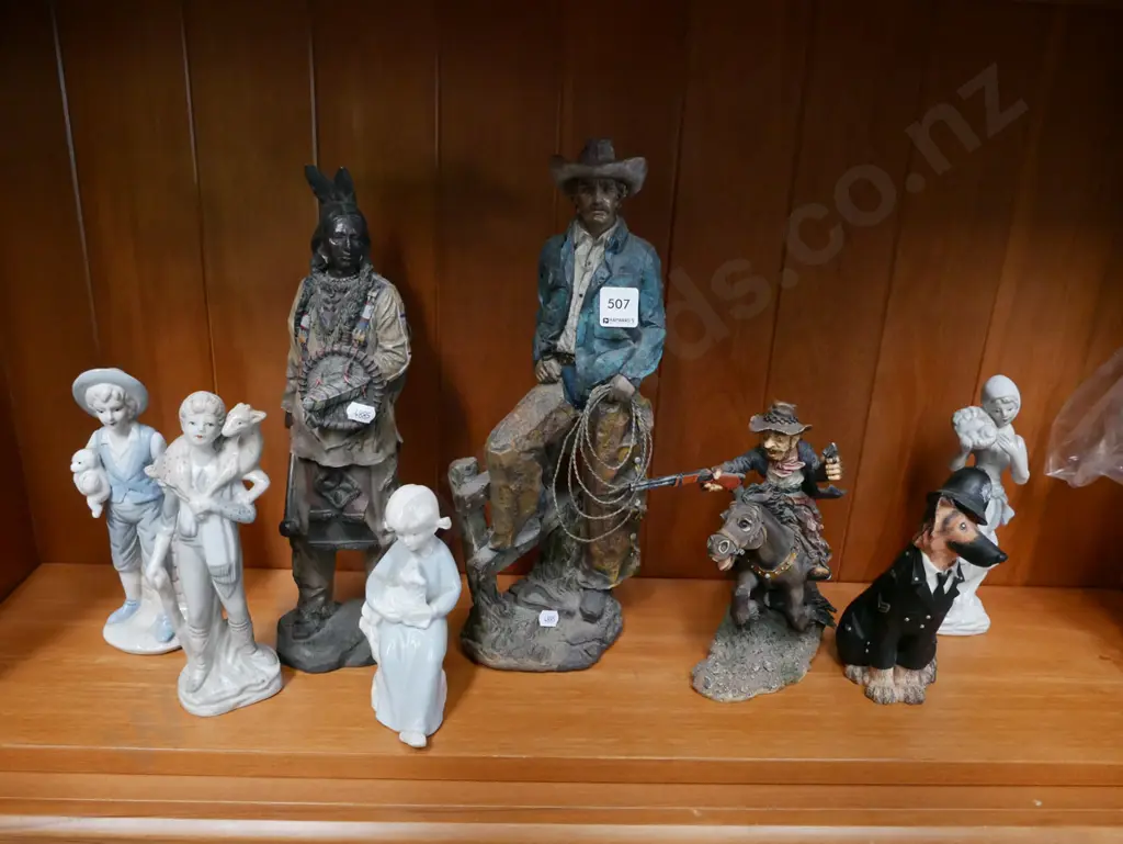 shelf of figurines Tallest 370 Image 1++