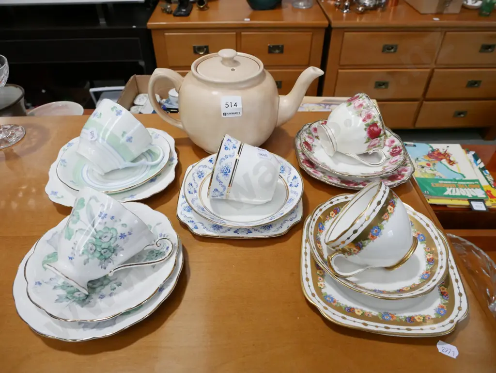 5x trios, Sadler teapot Image 1++