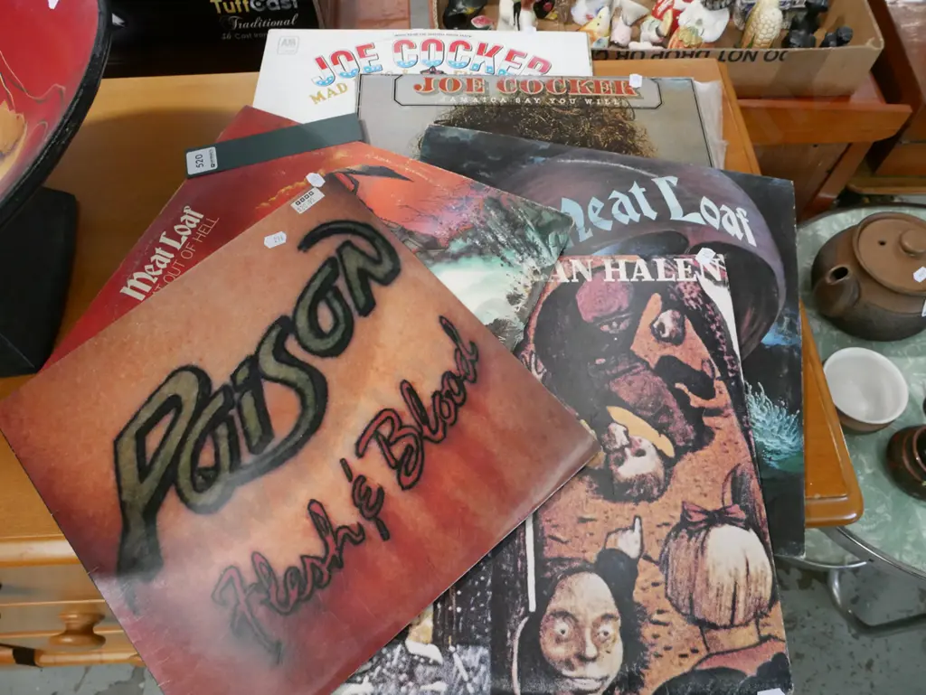 LPs; Poison, Meatloaf, van Halen etc Image 1++