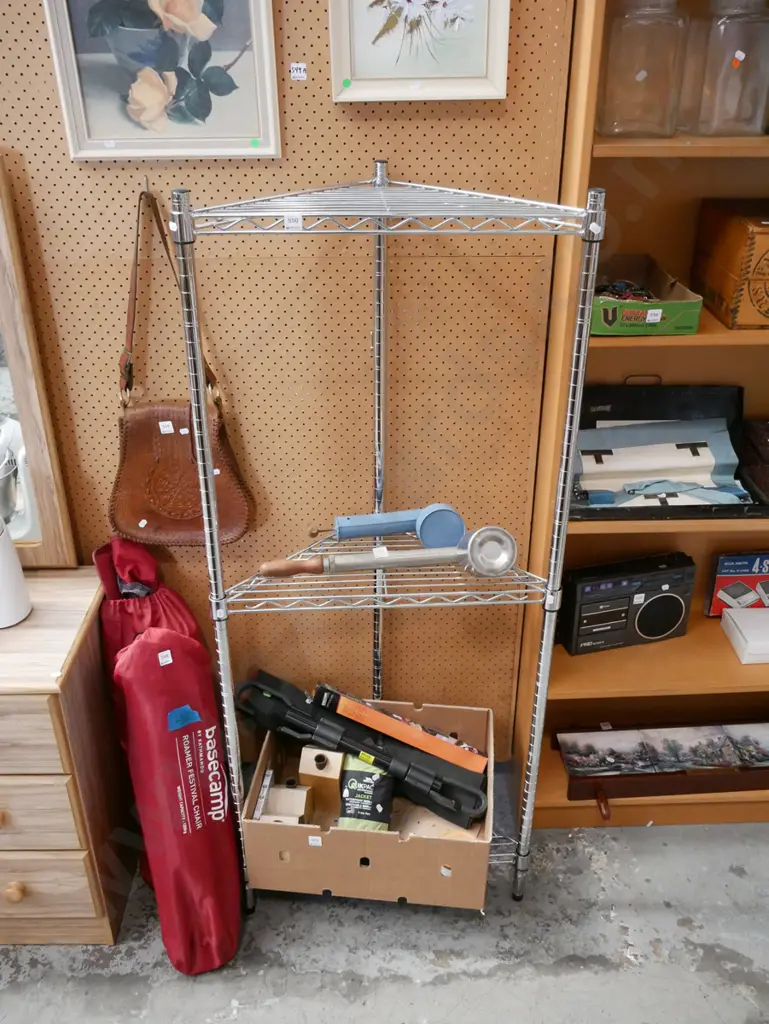 metal adjustable corner shelves H-1520  Image 1++