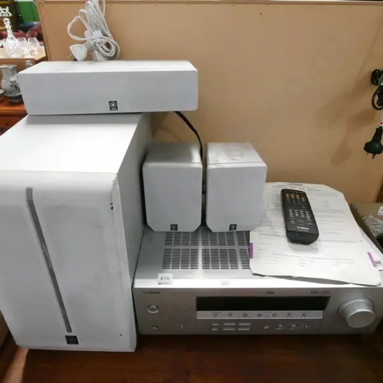 Yamaha AV receiver, speakers