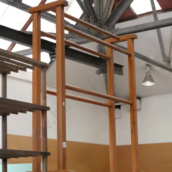 wooden towel rail