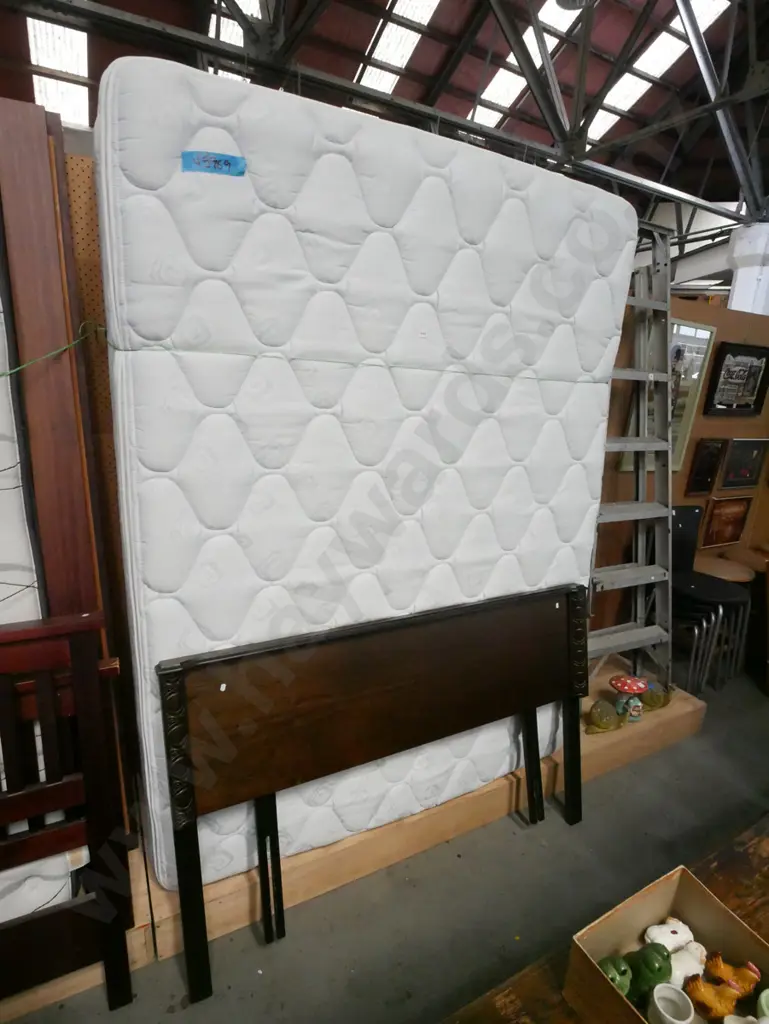 queen bed base matteess and headboard Image 1++