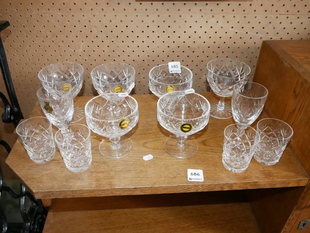 cut crystal comports tumblers Image 1++