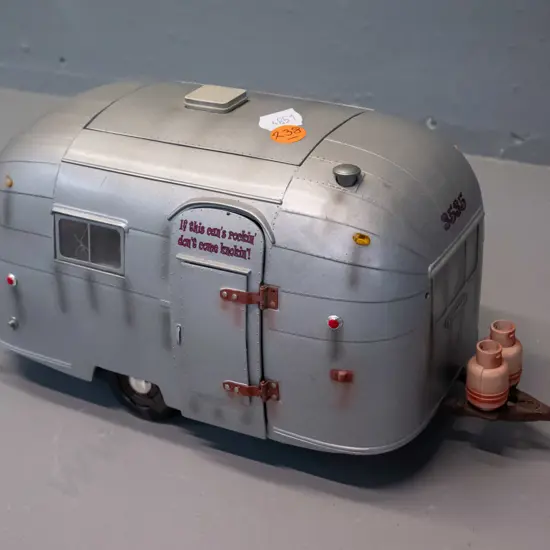 cast metal model Airstream caravan - Lennie's Love Shack with fully fitted interior, lift off top and opening door - has
