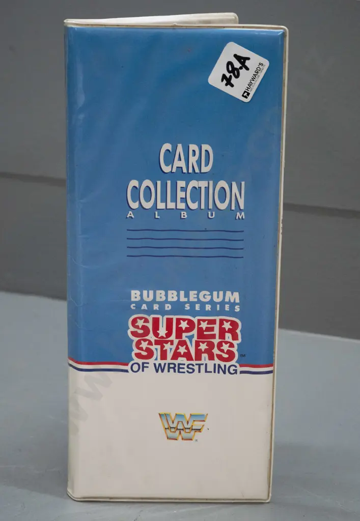 vinyl cased set of 1980s WWF Superstars of Wrestling bubble gum collector cards, series 1, 2 & 3 with index cards. Image 1++