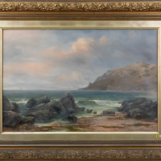 J Elder Moultray 1903 - gilt framed oil on canvas H-500 W-730