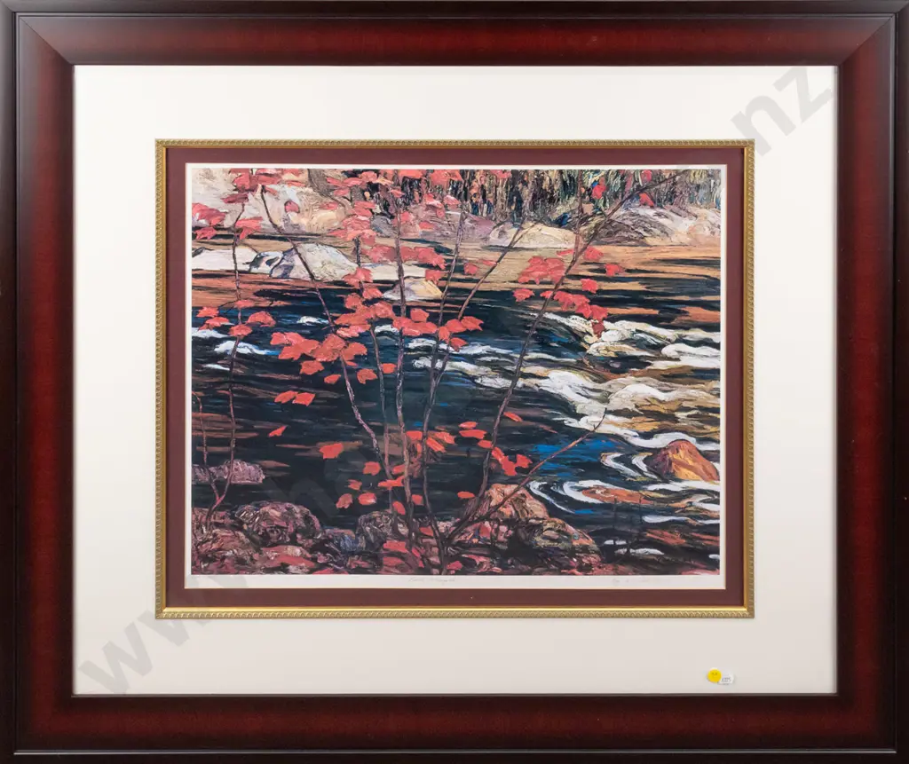 framed AY Jackson ltd edition print "Red Maple" H-450 W-550 Image 1++