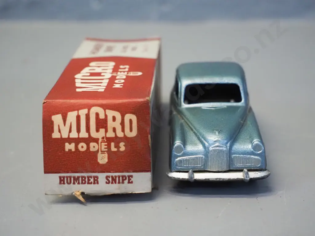 Lincoln Toys Micro Model 1:36 scale die-cast model vehicle with original box - Humber Super Snipe, minor wear Image 1++