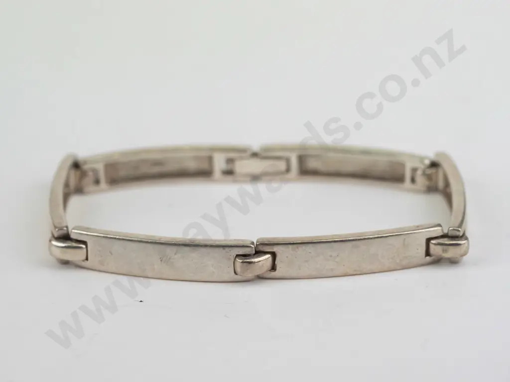 silver link bracelet stamped 925 Image 1++