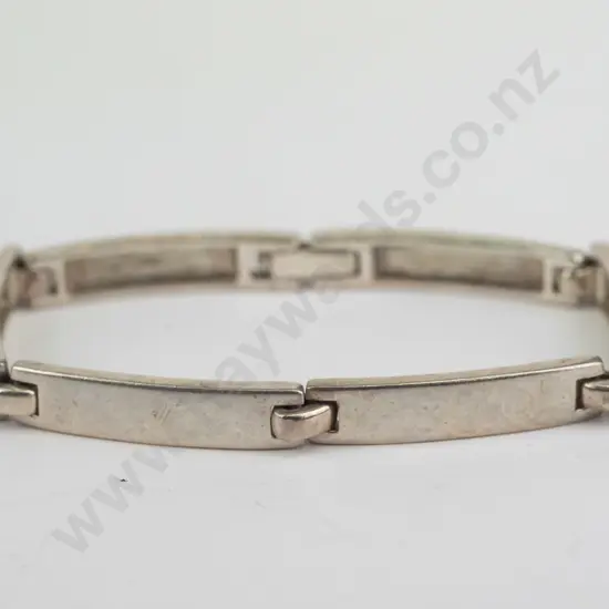 silver link bracelet stamped 925