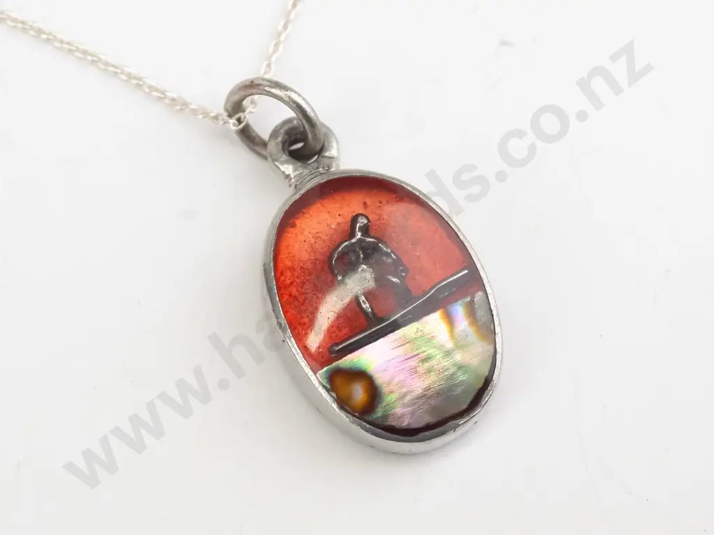 surfers St Christophers necklace chain stamped 925 Image 1++