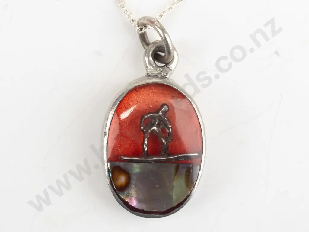 surfers St Christophers necklace chain stamped 925 Image 1++