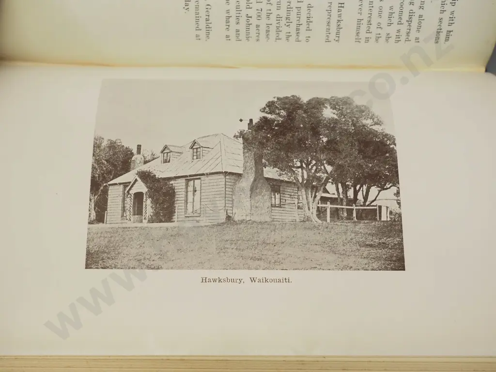 NZ history book - 1927 ed. "Bidwill of Pihautea" pub. Coulls Somerville Wilkie, w/ inscription "with Mrs. Bidwill's Image 1++