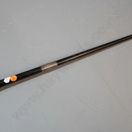 vintage sterling silver mounted ebony conductor's baton with presentation engraving to G.F.G. from Waianawa Choir 3.9.15