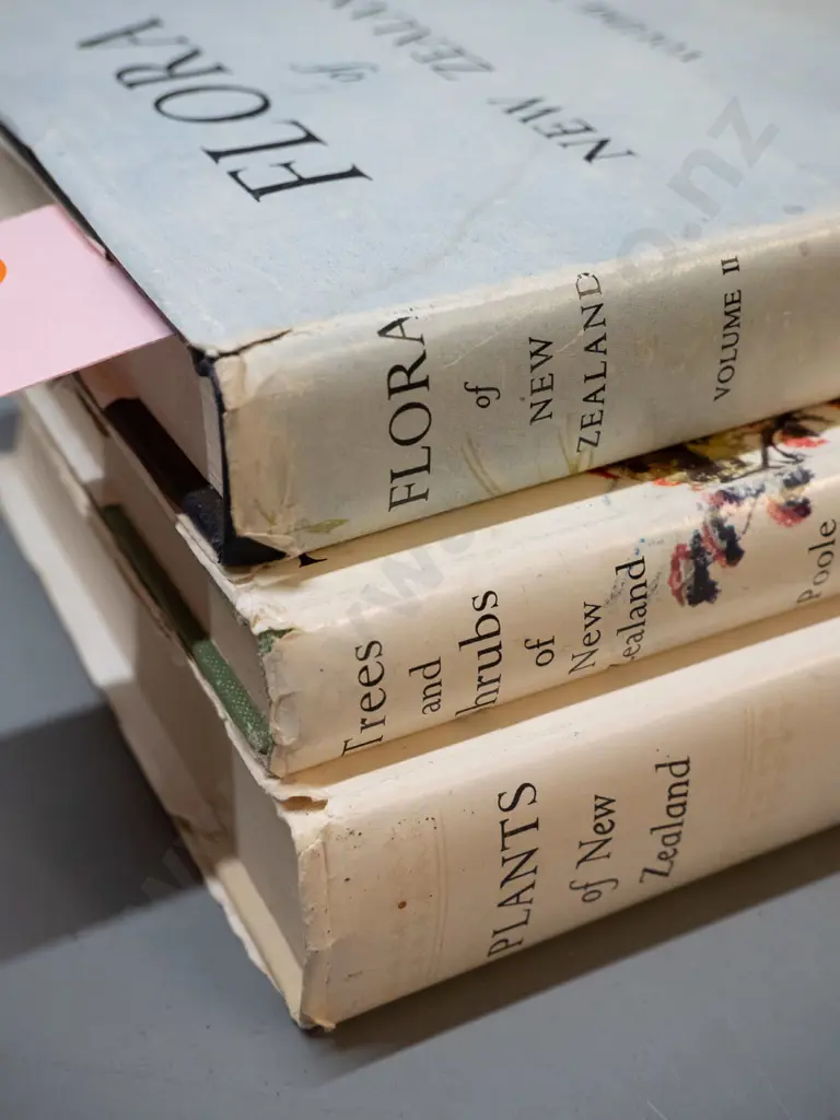 5 books on New Zealand plants - three volumes Flora of New Zealand and two others, various authors. Wear to dust jackets Image 1++