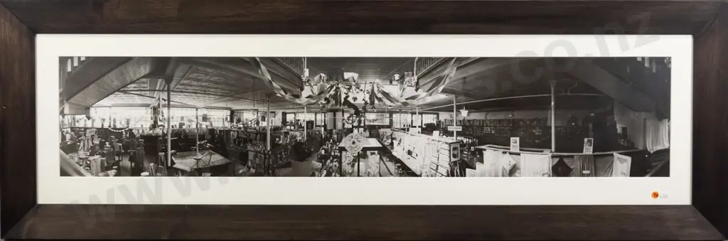 framed reproduction vintage photographic print - shop interior H-240 W-1200 Image 1++