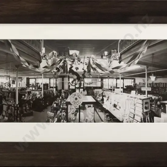 framed reproduction vintage photographic print - shop interior H-240 W-1200