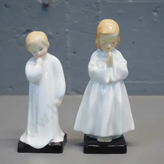 2 Royal Doulton figurines - "Bedtime" H-150 and "Darling"