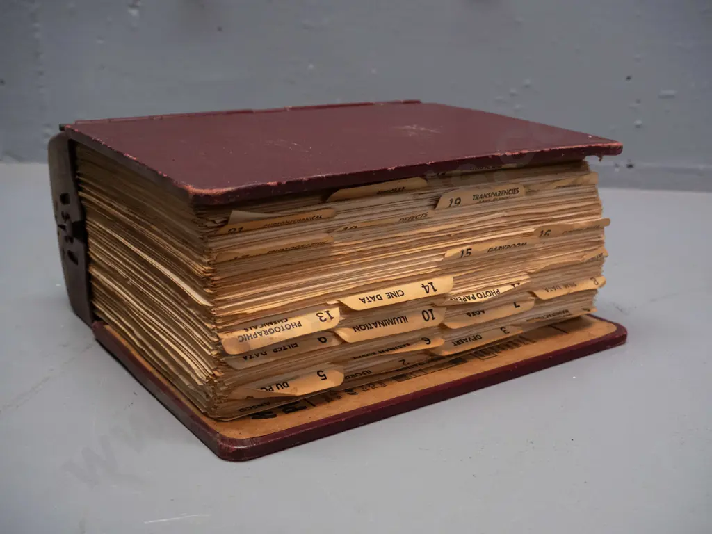 vintage Photo Lab Index by Henry Lester/ Pub. Morgan & Lester - in ring binder with metal hinged spine - some browning Image 1++