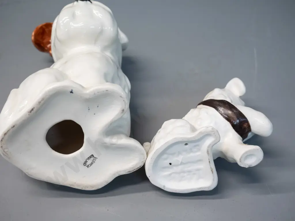 2 Scottie dog figurines - Beswick H-160 and smaller Sylvac (No 1488?) Image 1++