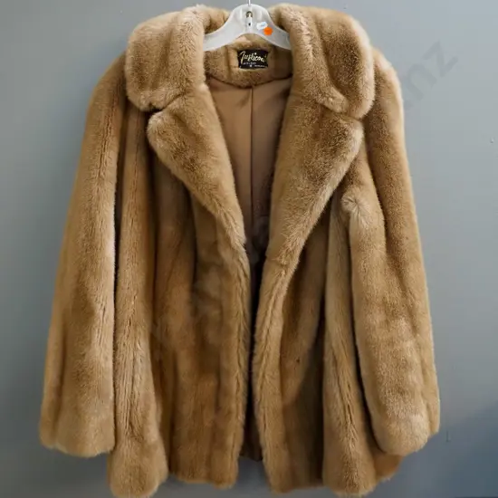 Furricoat faux-fur jacket with D.L. Ellis Auckland label