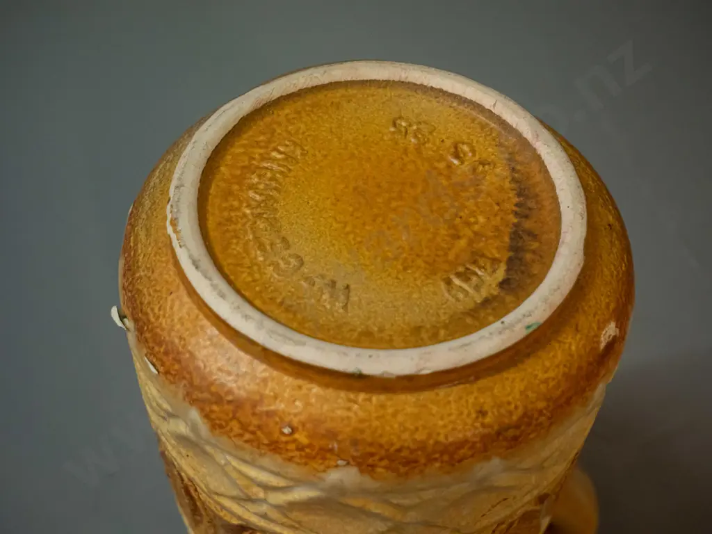 German pottery handled vase - has small casting fault on side H-250 Image 1++