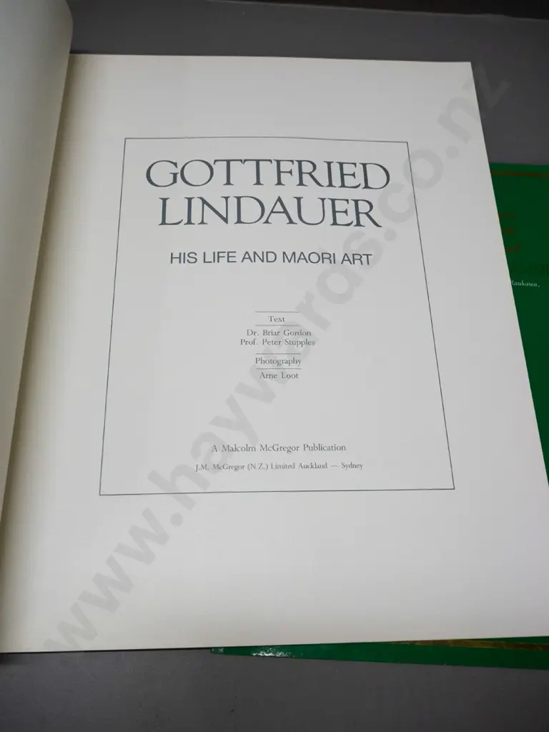 2 soft cover New Zealand art books - Goldie and larger Lindauer volume H-450 W-345 Image 1++