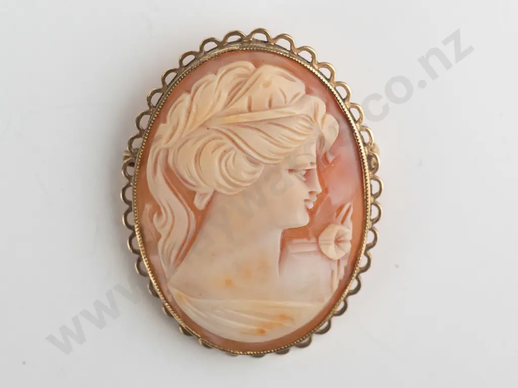 cameo brooch stamped 325 Image 1++