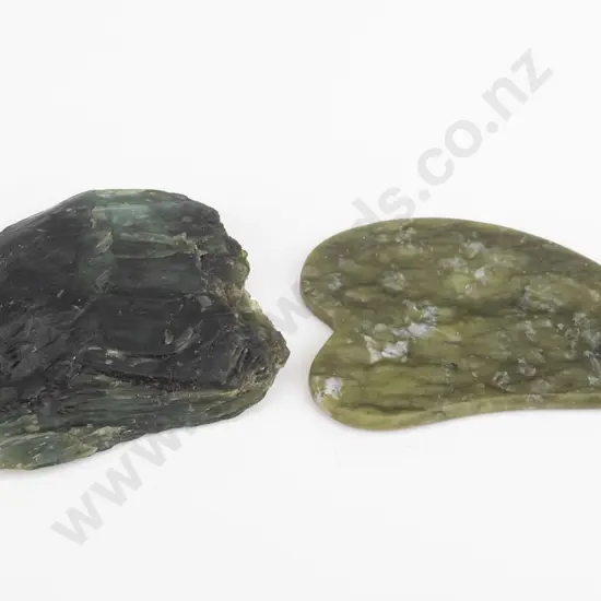 2 pieces of greenstone