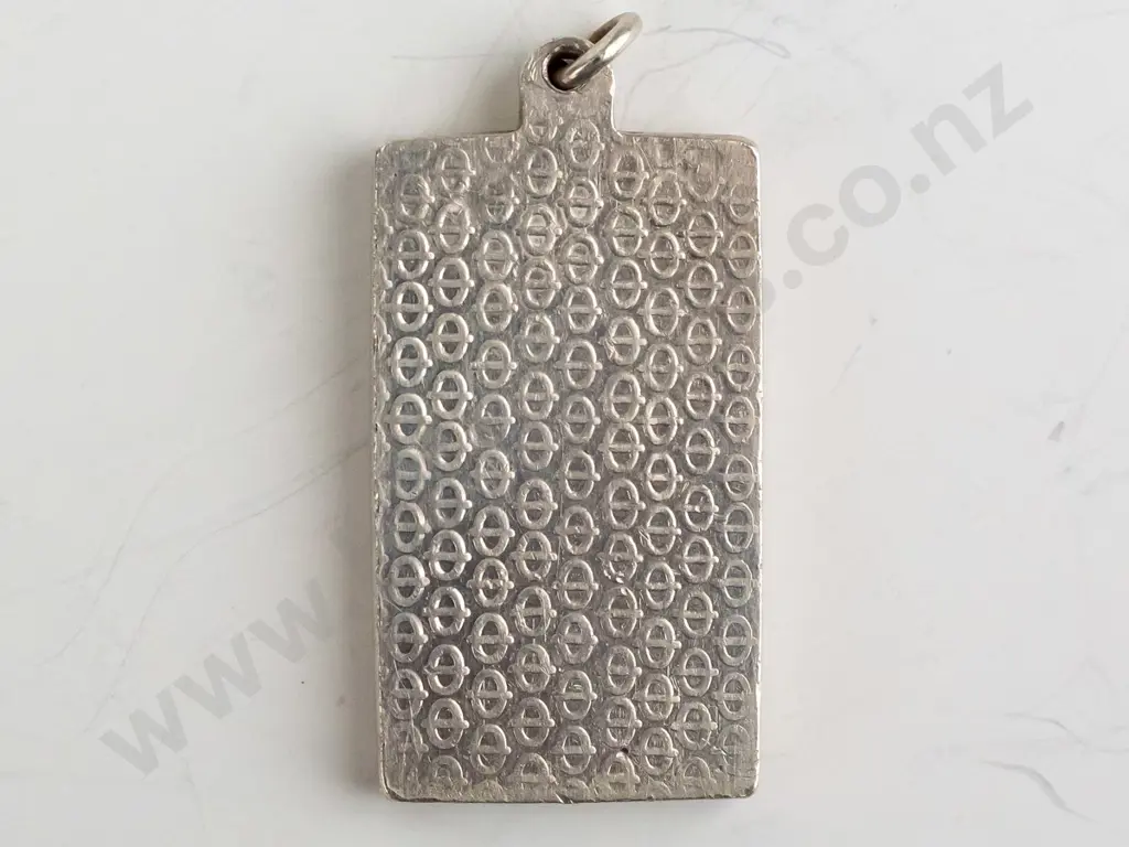 silver ingot stamped  '10g fine silver 999'  no chain Image 1++