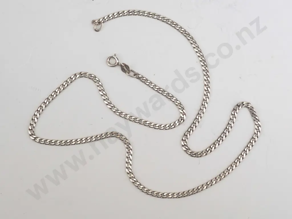 silver link necklace stamped 925 Image 1++
