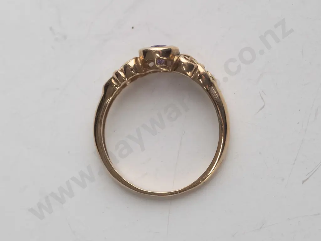 amethyst dress ring no mark Image 1++