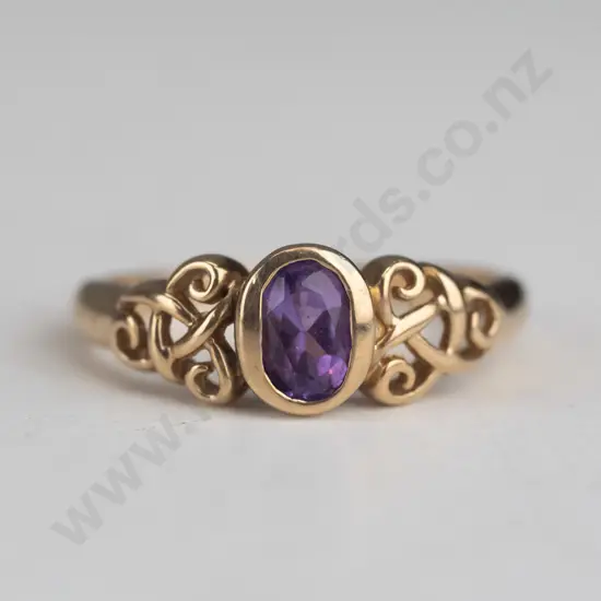 amethyst dress ring no mark