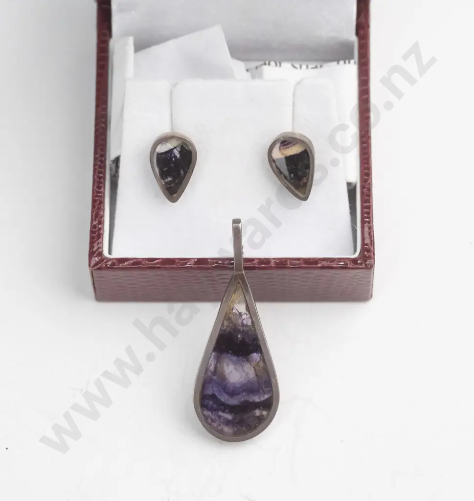 necklace [no chain] & earring set stamped 925 Image 1++