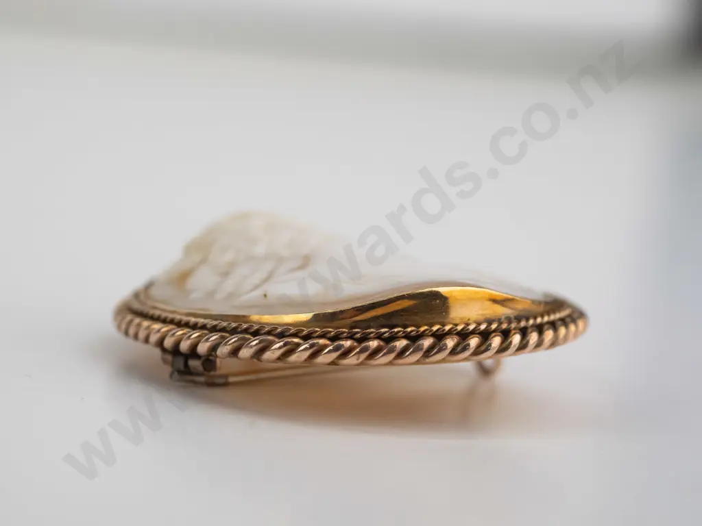 large cameo brooch has bail for a chain Image 1++
