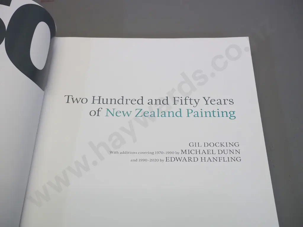 book: Two Hundred and Fifty Years of New Zealand Painting by Gil Docking / Michael Dunn / Edward Hanfling - 2021 Revised Image 1++