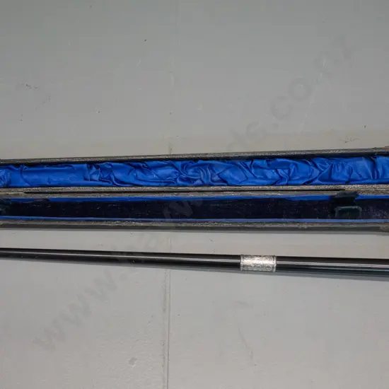 vintage ebony and sterling silver marching or ceremonial baton in fitted case - presented 1925 to G.T. Palmer