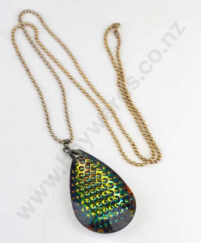 multi coloured necklace chain stamped 925 Image 1++
